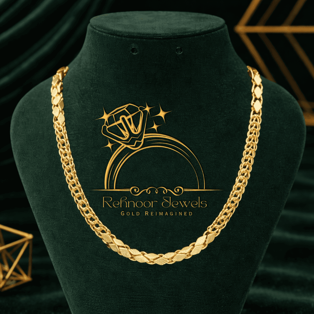 Charming Design Gold Plated Rajwadi Chain for Men - Style E818 - view 1