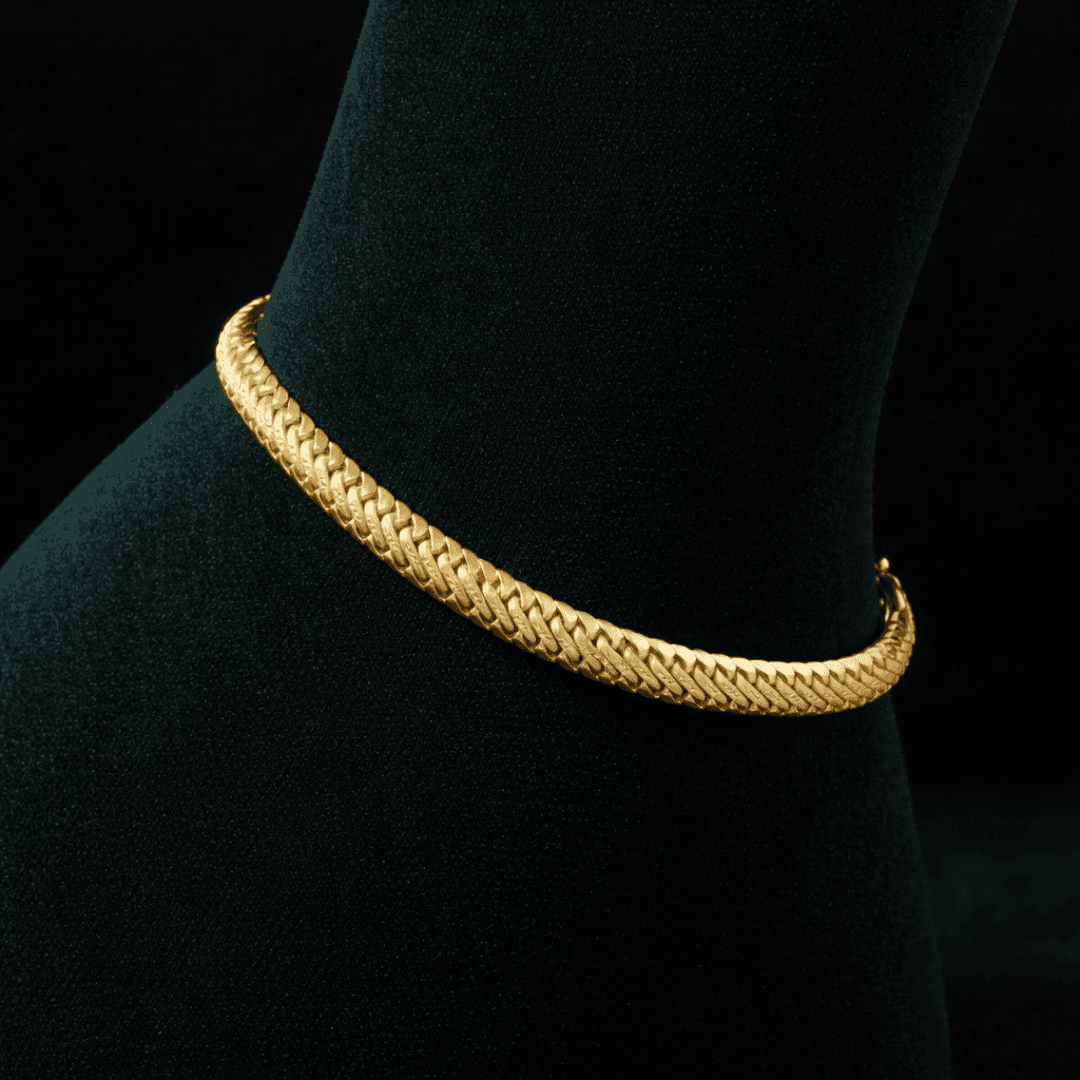1 Gram Gold Plated Trending Design Link Bracelet for Men - Style E403 - view 1