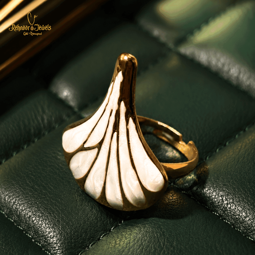 Seashell Fan Gold Plated Ring - variant 1 view 1