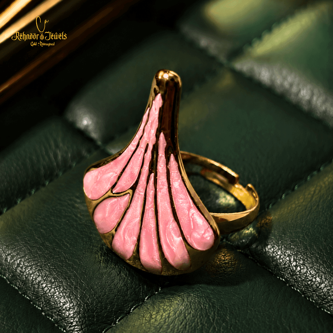 Seashell Fan Gold Plated Ring - variant 2 view 1