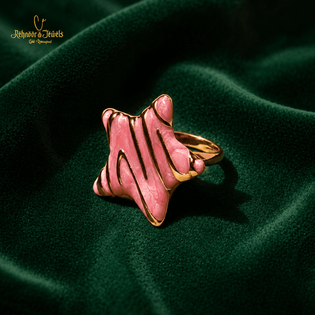 Ripple Star Gold Plated Ring - variant 2 view 1