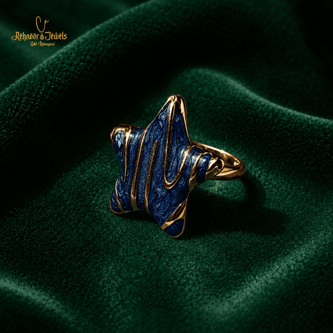 Ripple Star Gold Plated Ring - variant 3 view 1