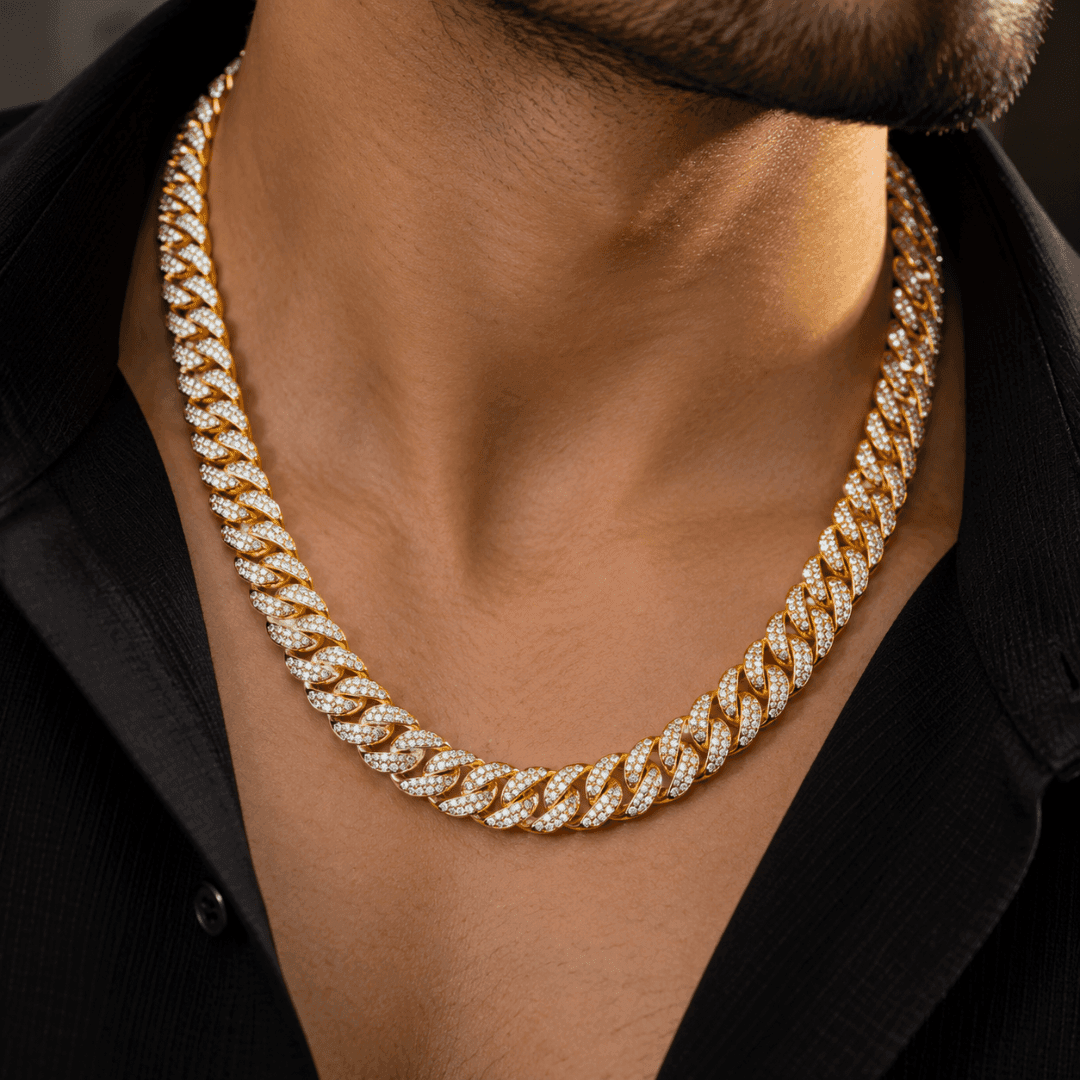 Iced Gold Cuban Link Chain - view 2