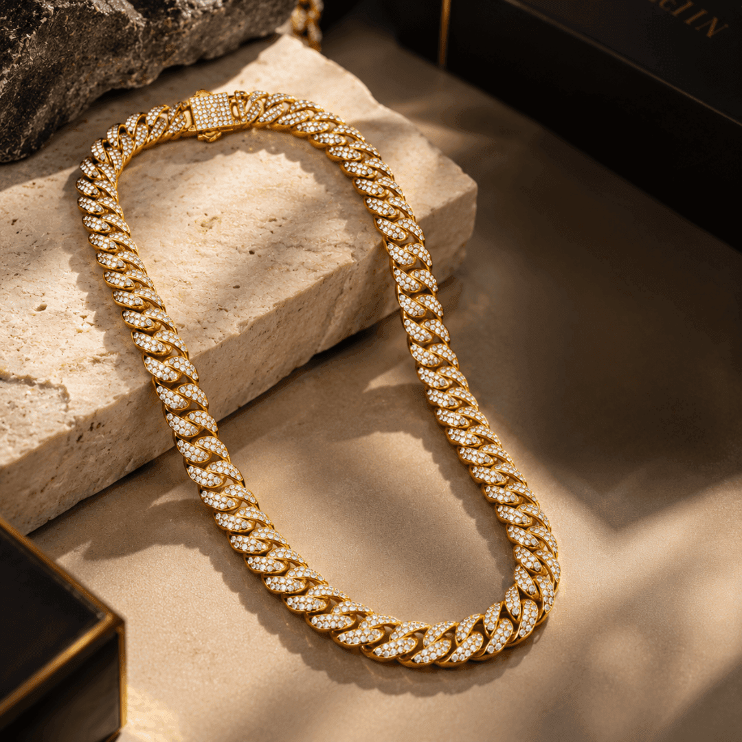 Iced Gold Cuban Link Chain - view 4