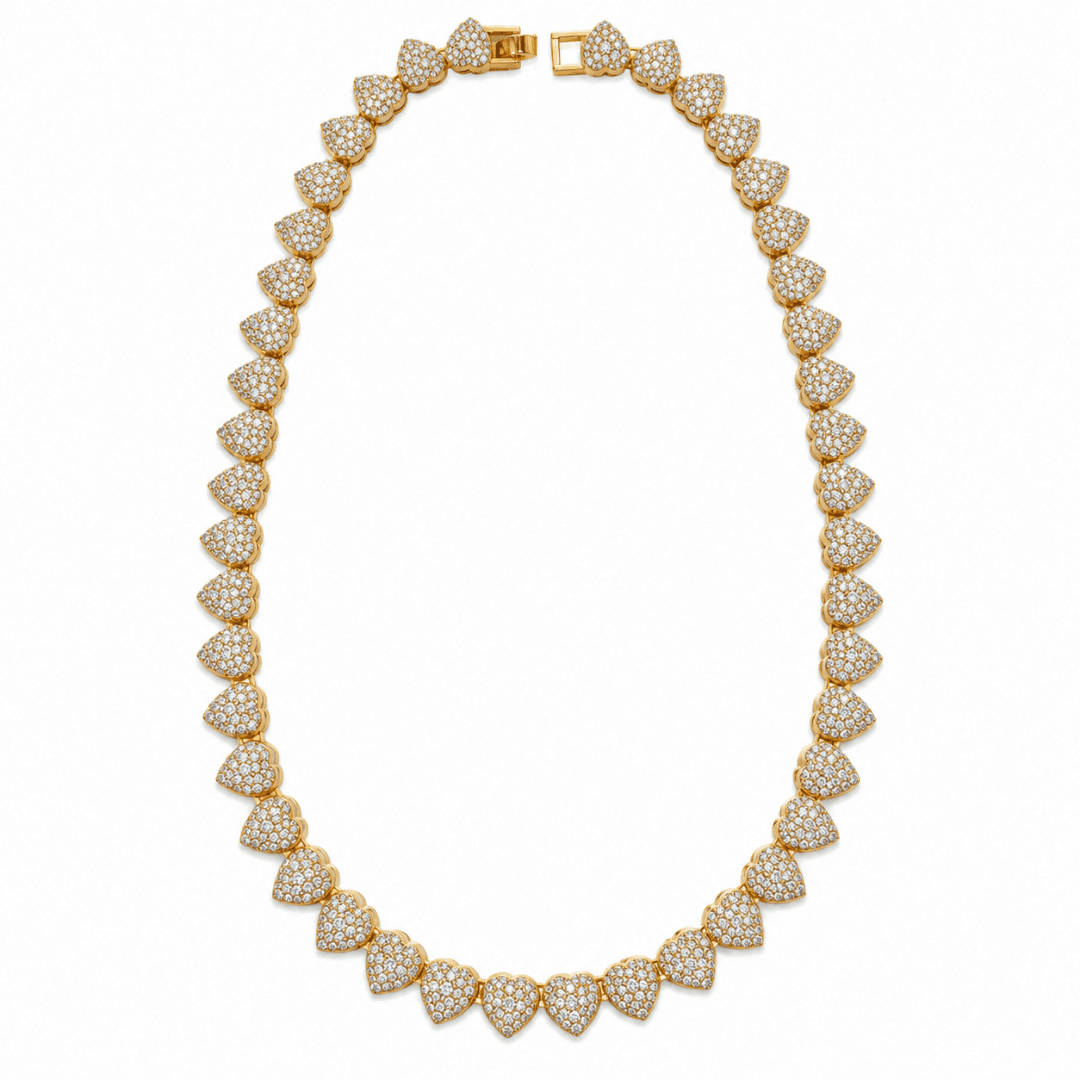 Golden Glow Heart Chain - view 1
