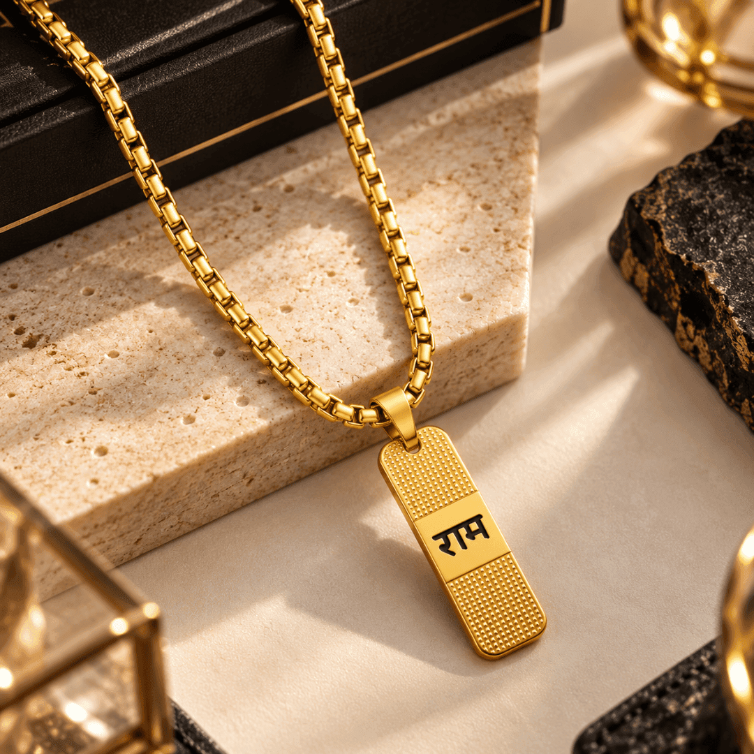 Divine Ram Bar Box Chain Pendant - view 4