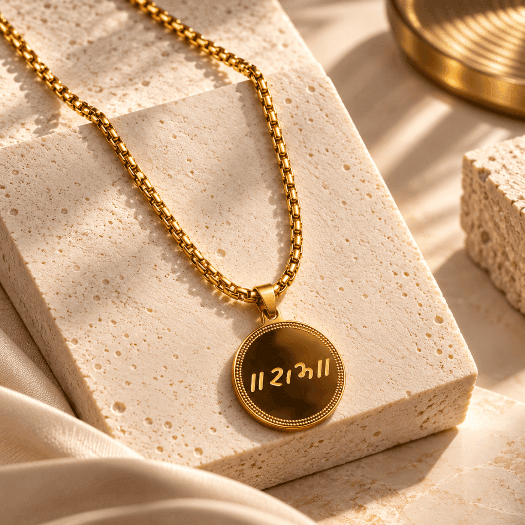 Sacred Ram Medallion Box Chain Pendant - view 4