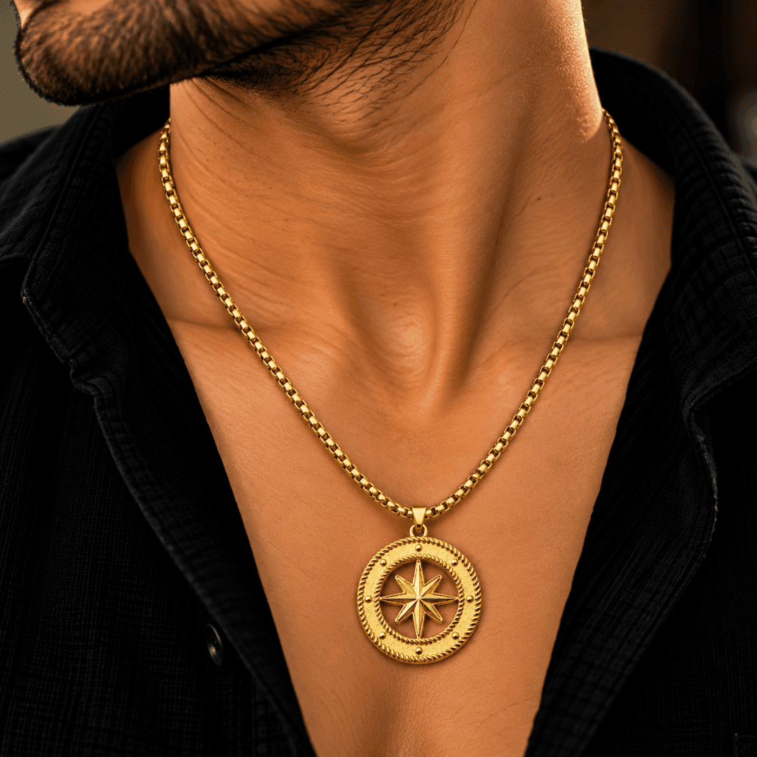 Vanguard Compass Star Box Chain Pendant - view 2