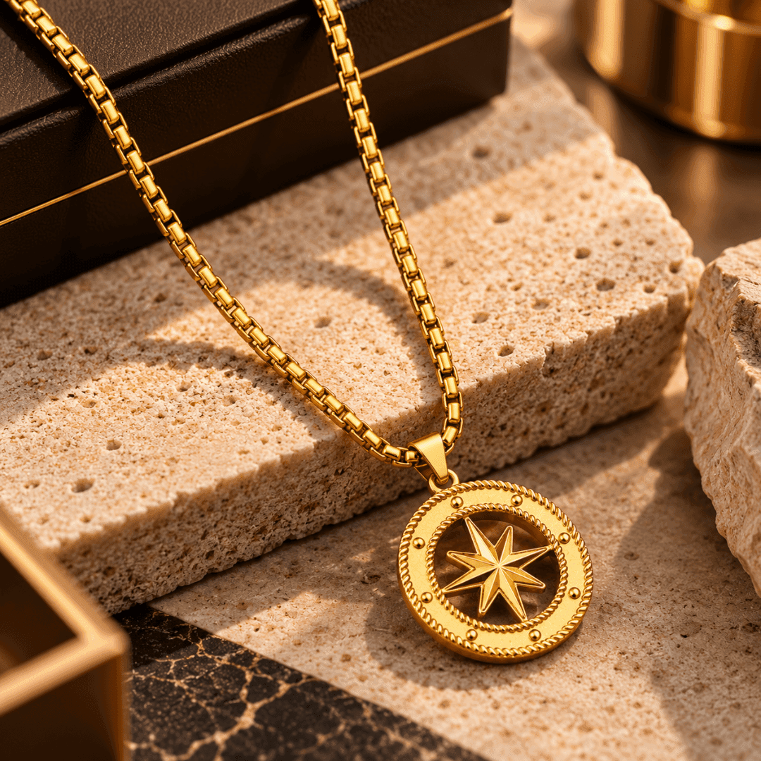 Vanguard Compass Star Box Chain Pendant - view 4