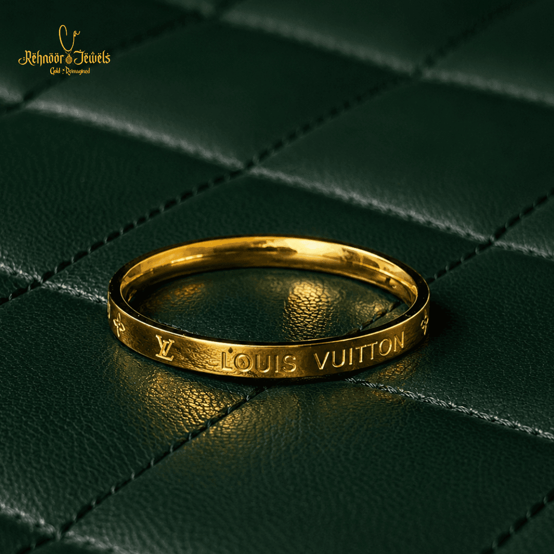 Architectural Ribbon Fold Gold Plated Ring - view 1