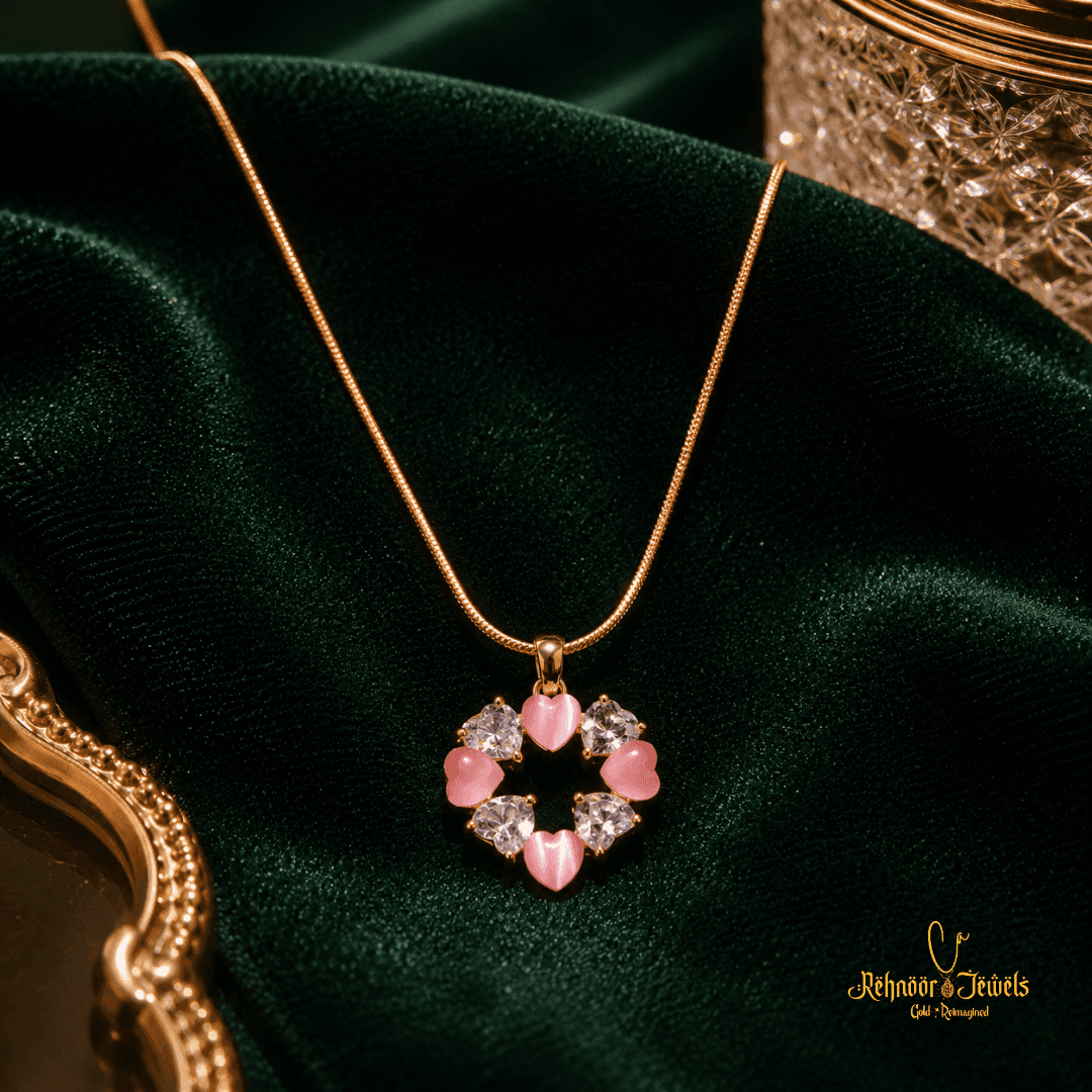 Heart Rose Gold Pendant Necklace
