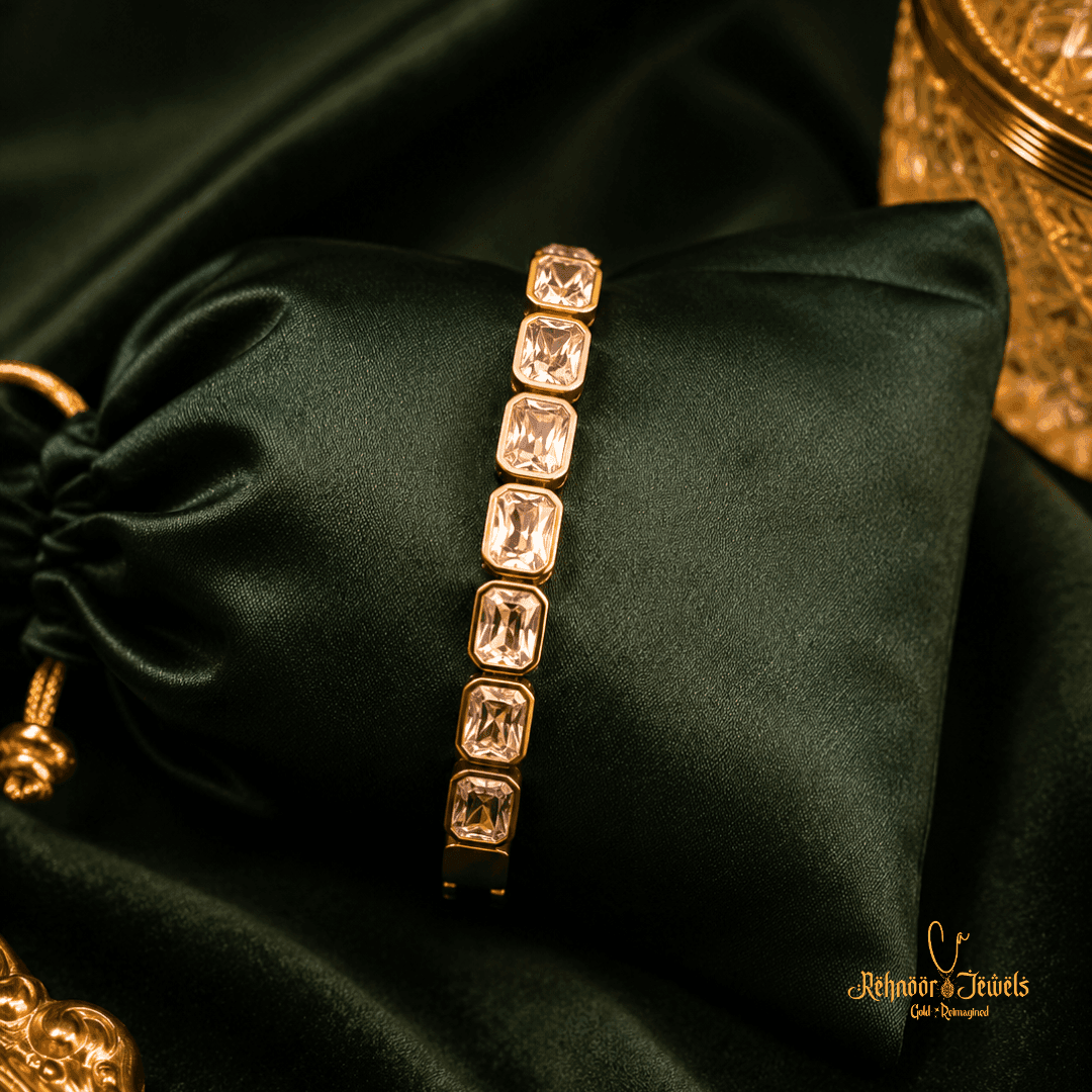 Olivia Oasis Gold Plated Crystal Bracelet - view 1