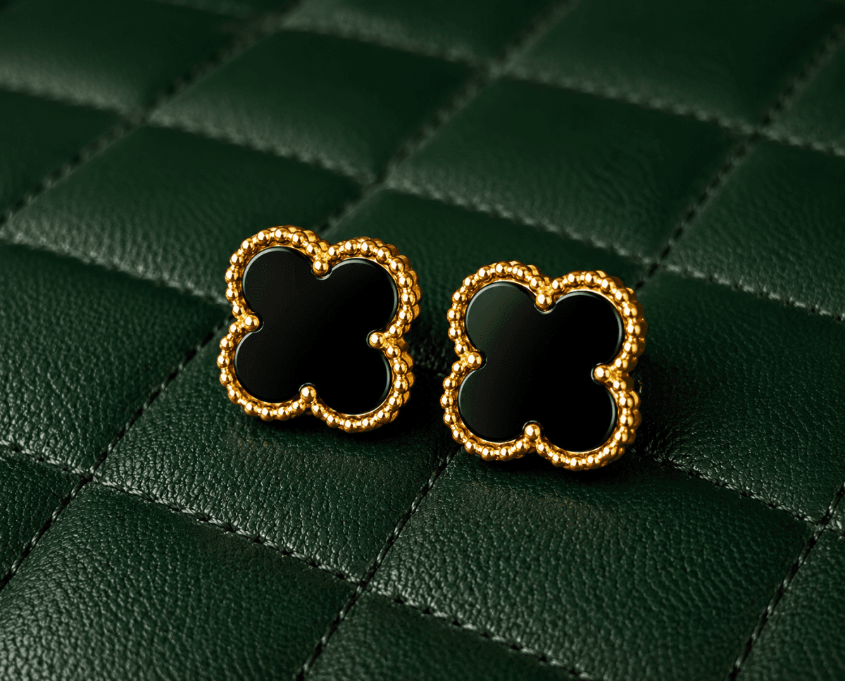 Noor-e-Luck Gold Plated Earrings - view 1