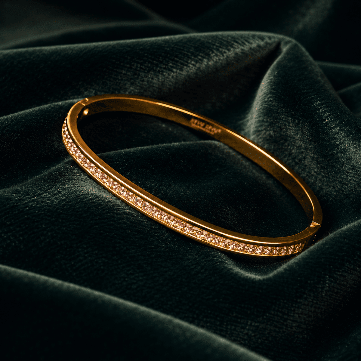 Noor Grace Crystal Gold Plated Bracelet - view 1