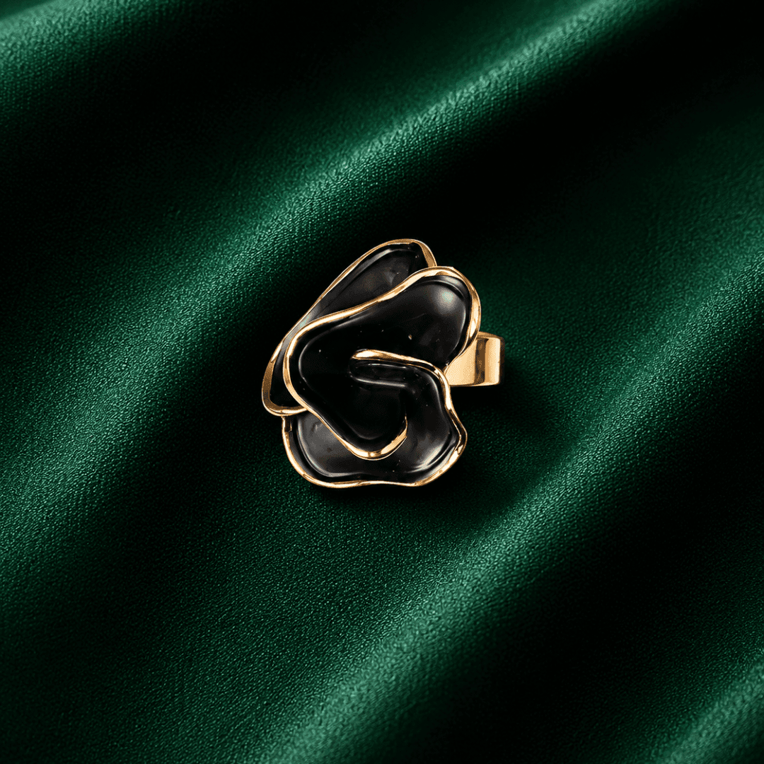 Rosebud Gold Plated Cocktail Ring - view 1