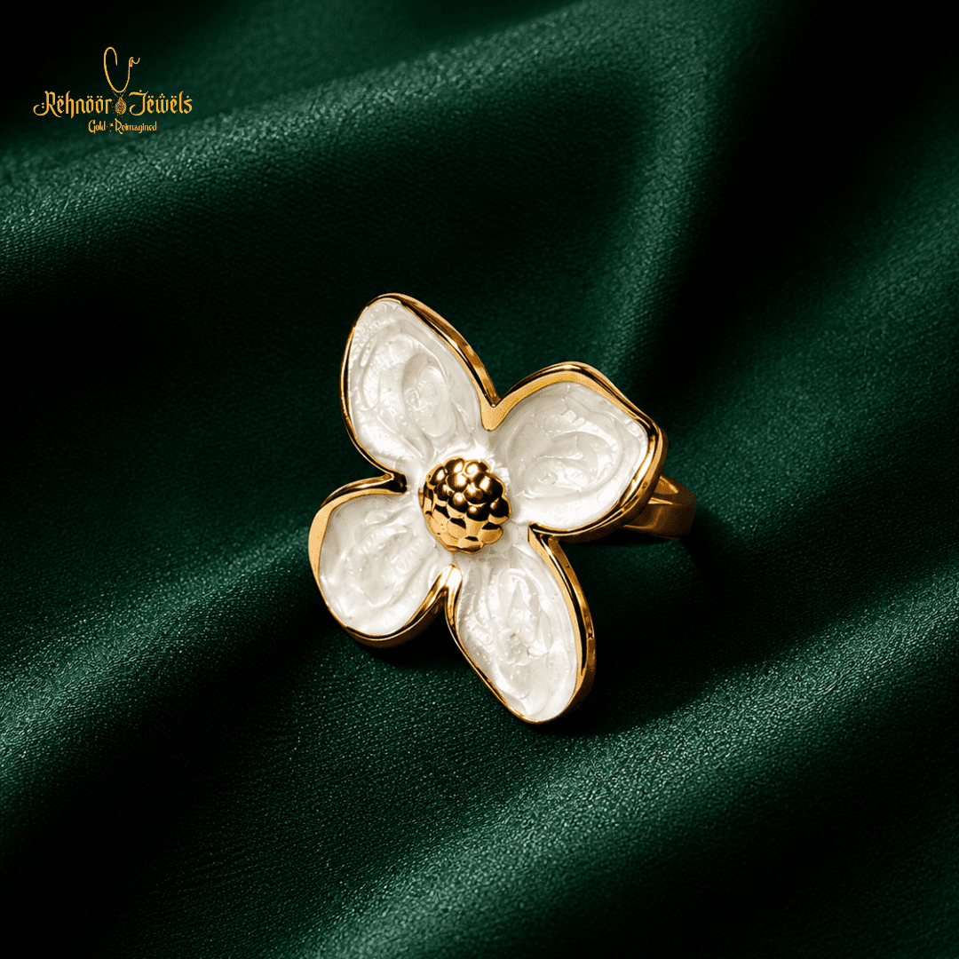 Blooming Petal Statement Ring - view 1