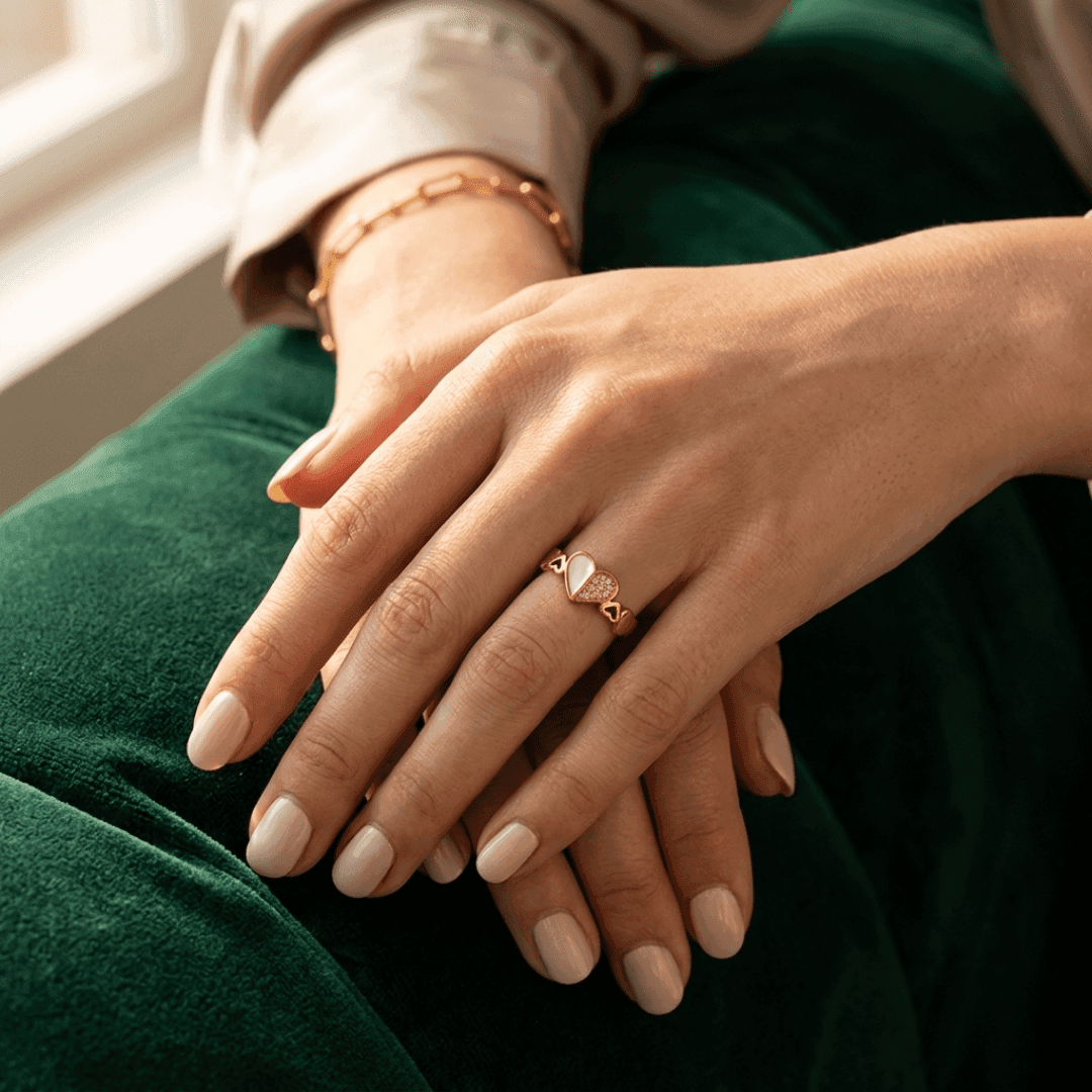 The Amara Gold Plated Ring - view 2