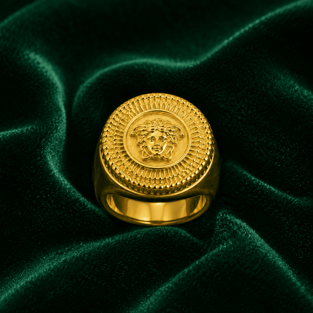 The Sovereign Lion Gold Plated Ring - view 1