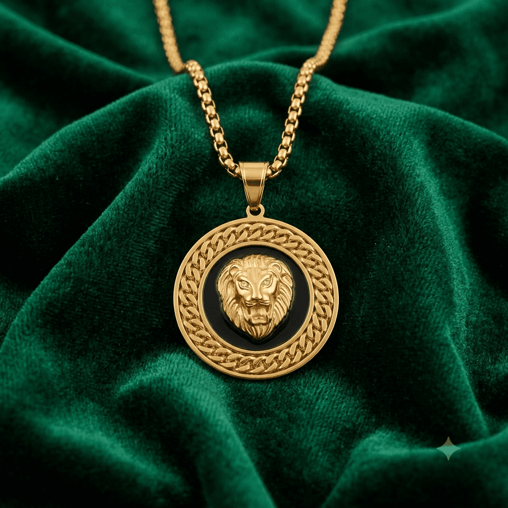 Royal Lion Gold-Tone Pendant - view 1