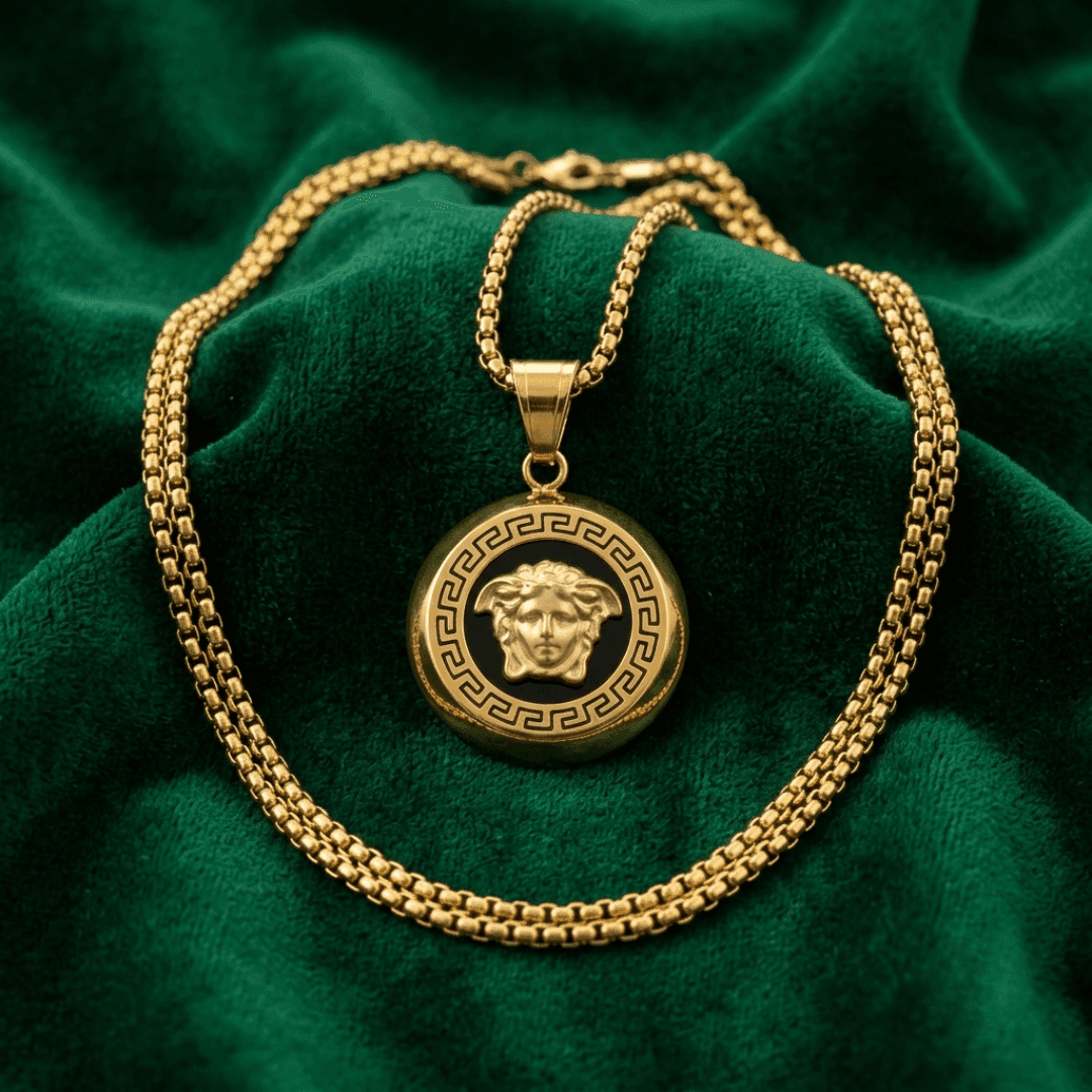 Medusa Gold-Tone Pendant - view 2