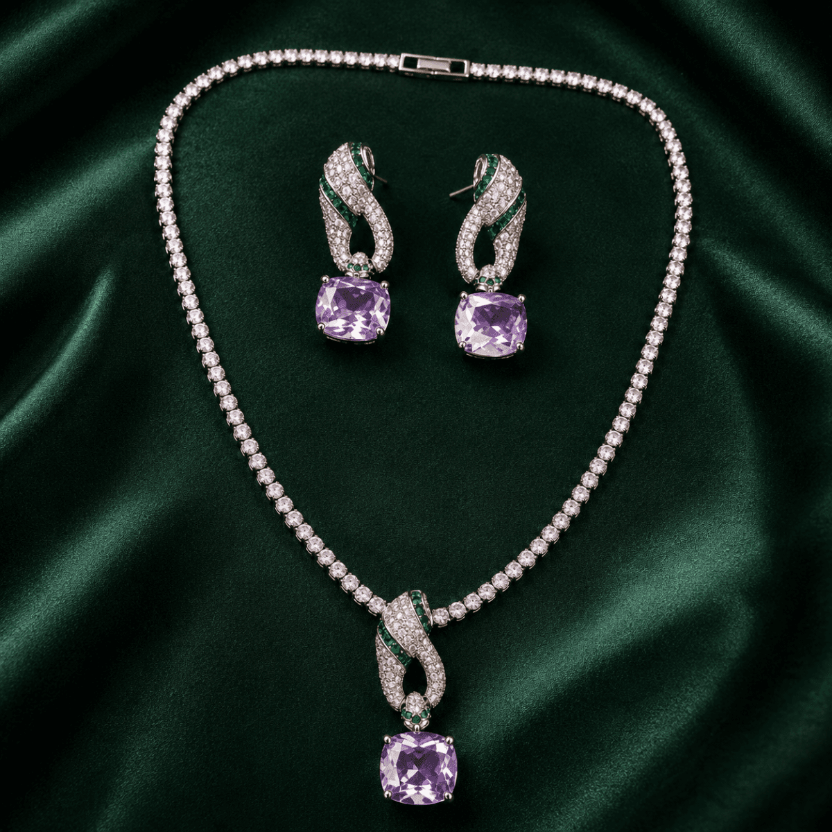 Lavender Luxe Crystal Pendant Set - view 1