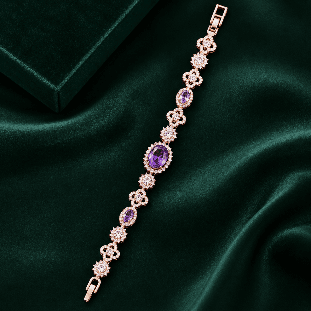 Amethyst Bloom Royale Bracelet - view 1