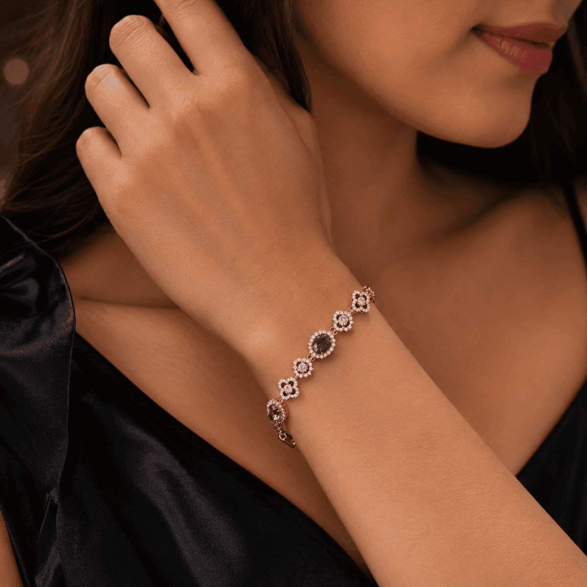 Amethyst Bloom Royale Bracelet - view 2