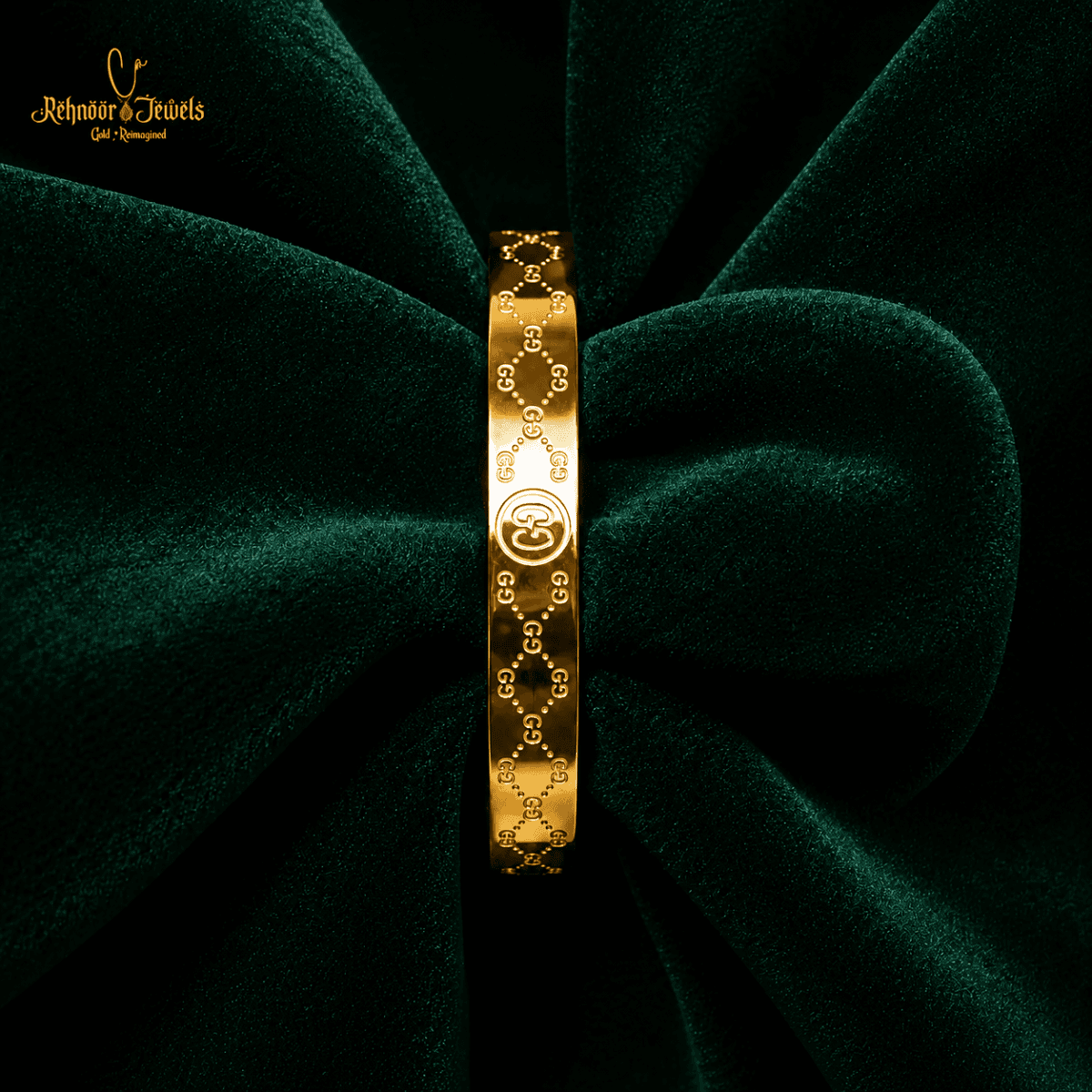 Viron Interlocking Gold Plated Bracelet - view 1