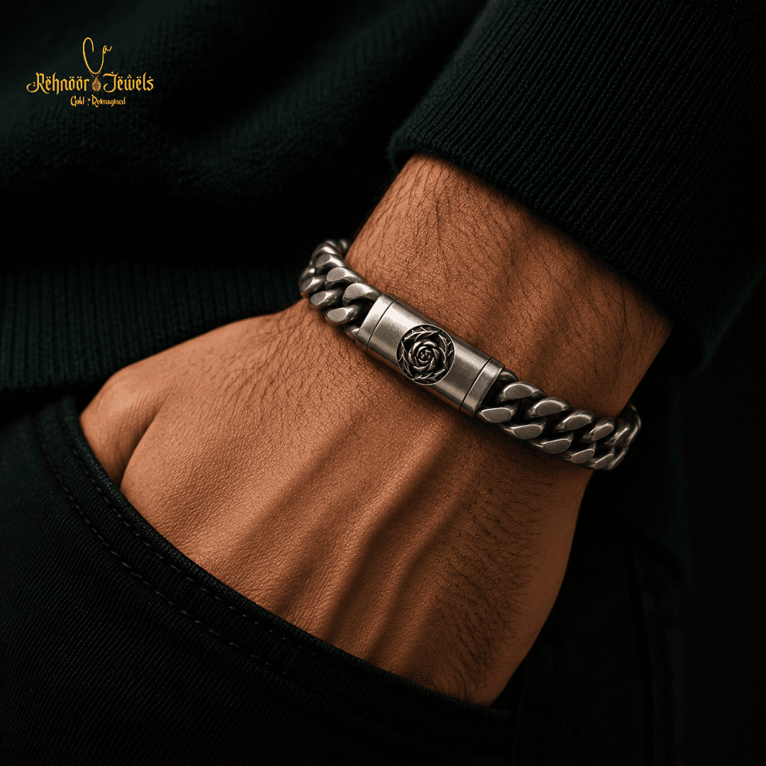 Rose Cuban Link Bracelet - view 1