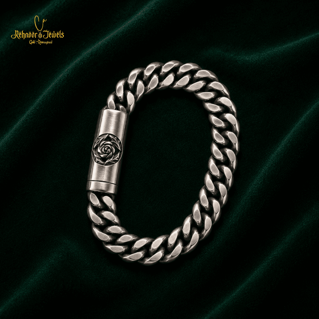 Rose Cuban Link Bracelet - view 2