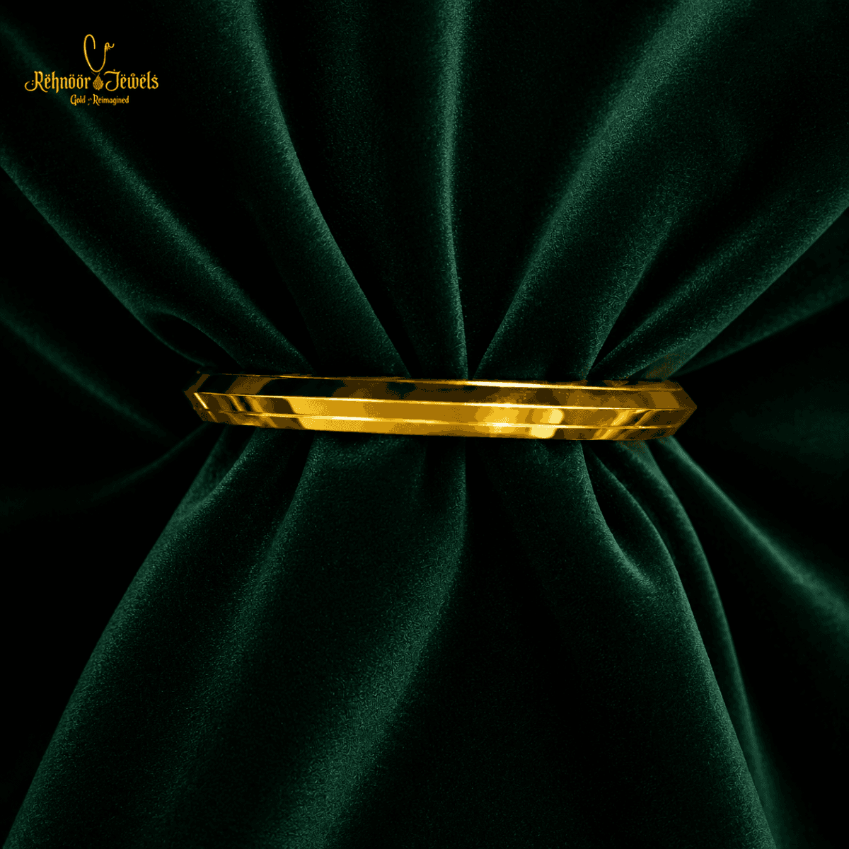 Urban Era V-Shape Gold Plated Punjabi Kada - view 1