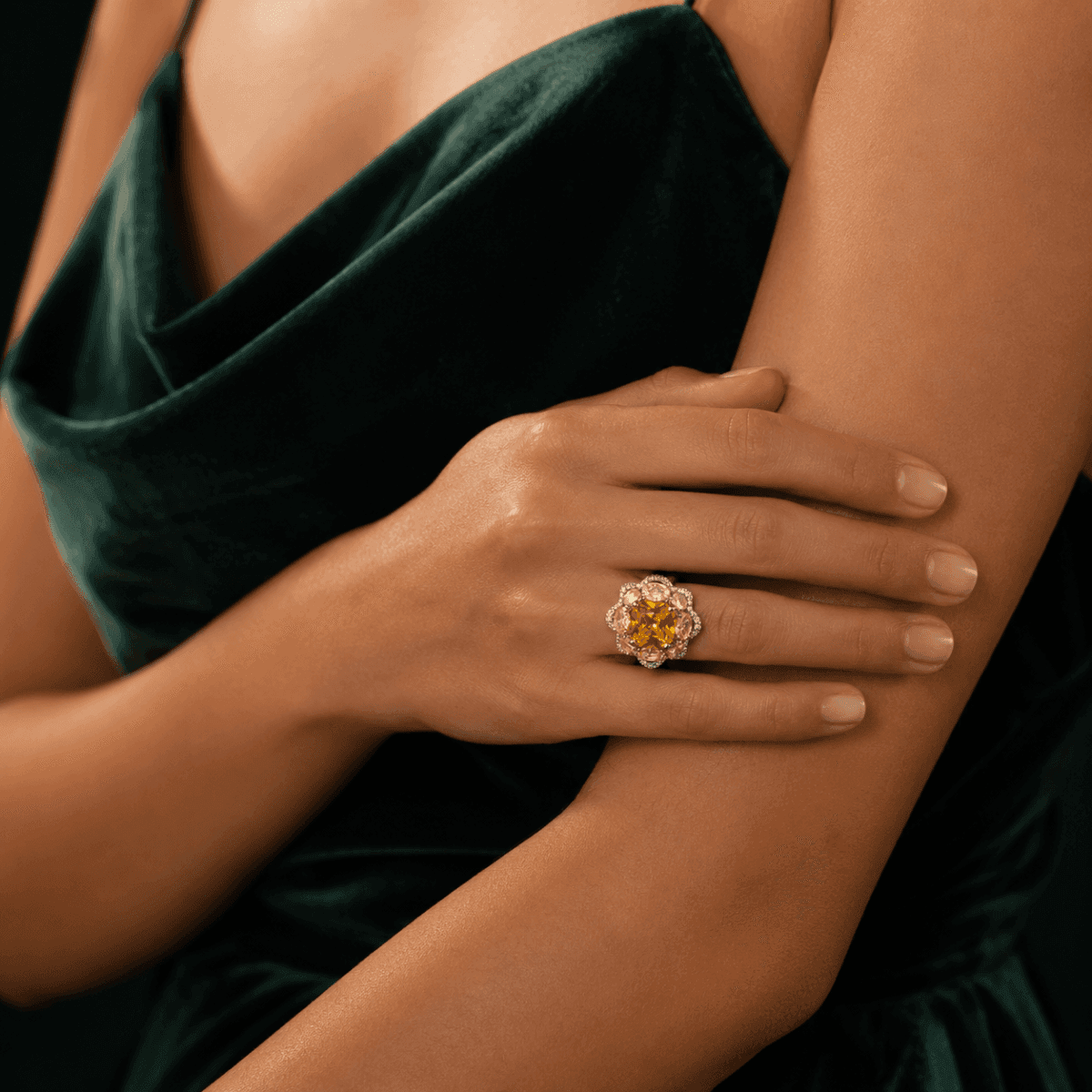 Golden Blossom Ring - view 2