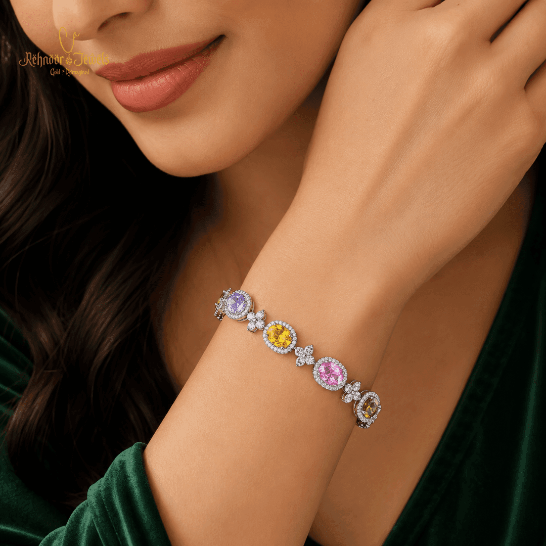 Aurora Gemstone Charm Bracelet - view 2