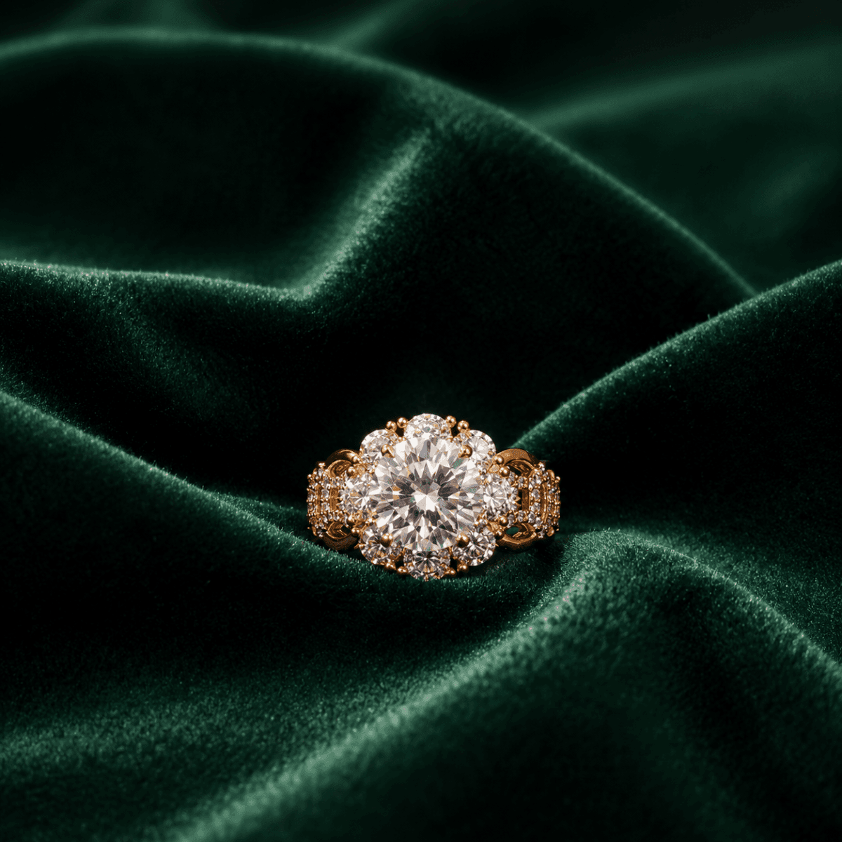 Imperial Blossom Gold Plated Ring - view 1