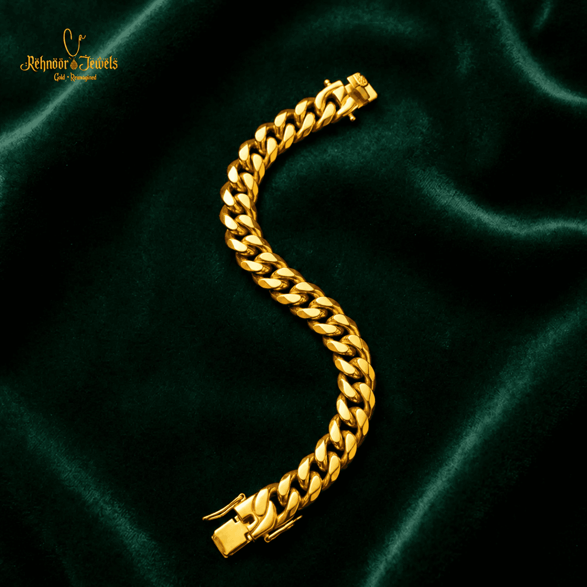 Thick Chain Gold Plated Bracelet - view 1