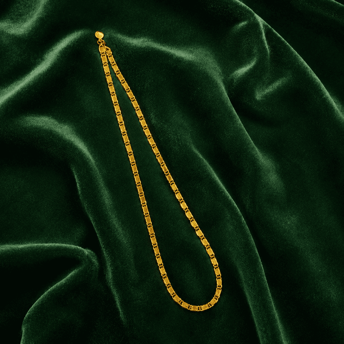 Imperial Grid Gold Plated Chain - view 1