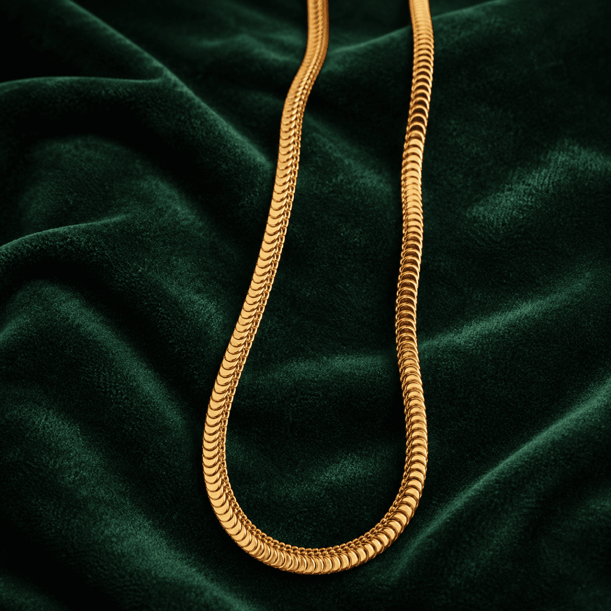 Serpentine Gold Plated Chain - view 1