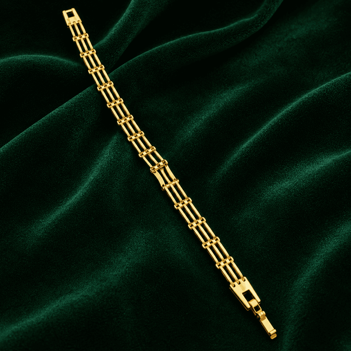 Regal Trinity Gold Plated Bracelet - view 1