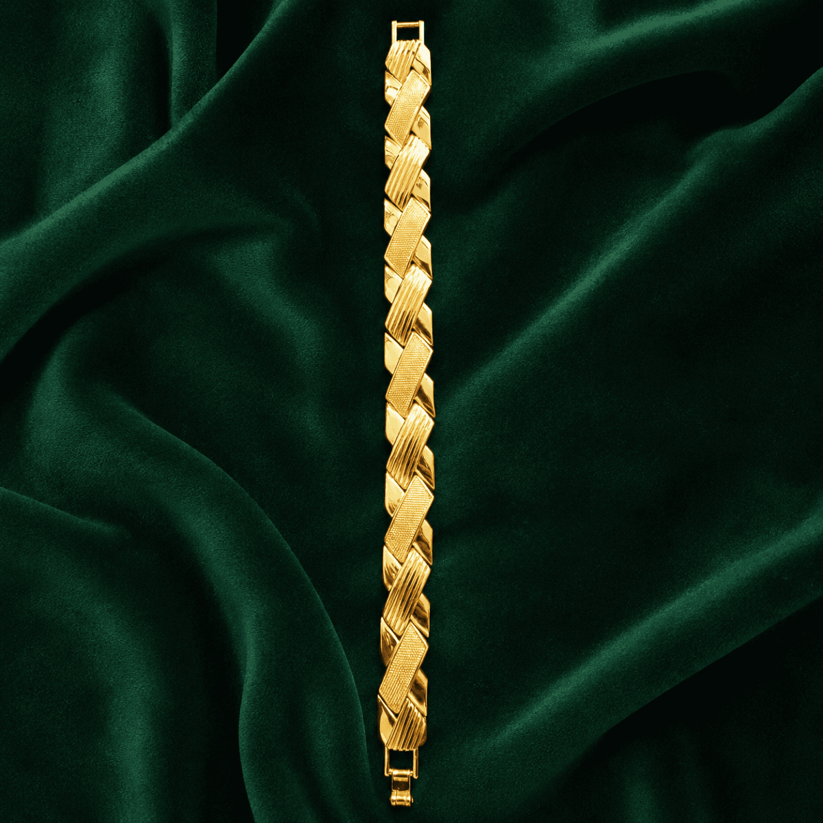 Imperial Ridge Gold Plated Bracelet - view 2