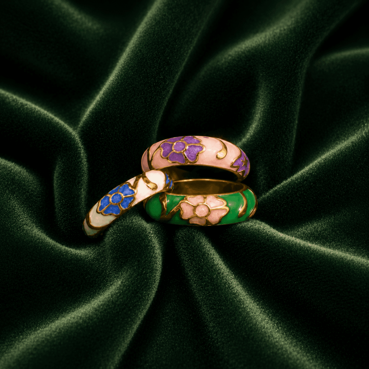 Floral Gold Plated Ring Combo Set (Pack of 6) - view 2