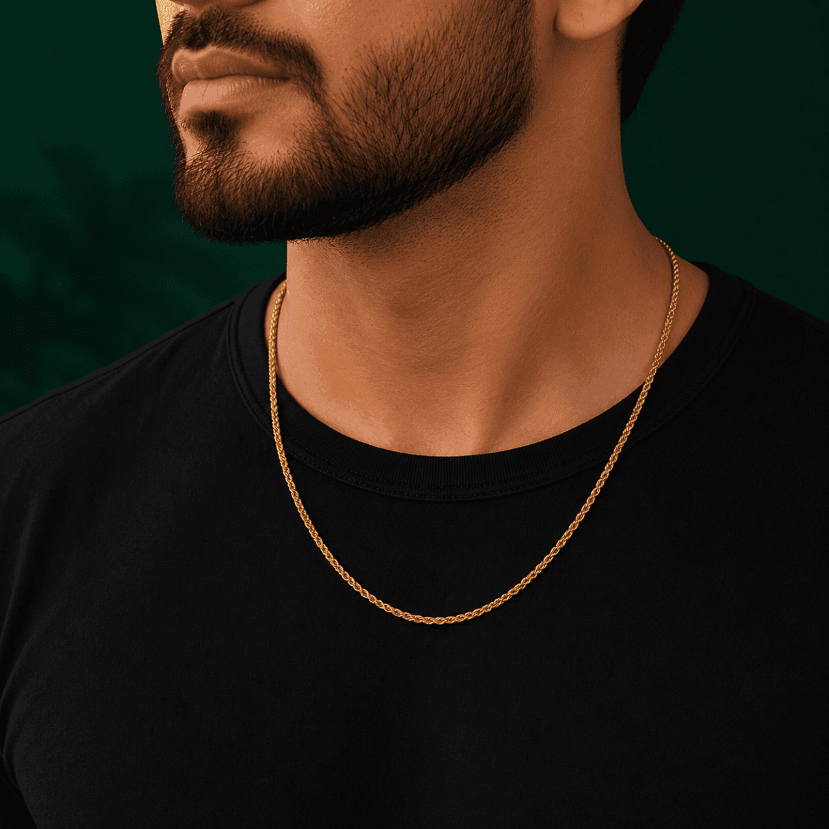 Royal Rope Gold Plated Chain - view 2