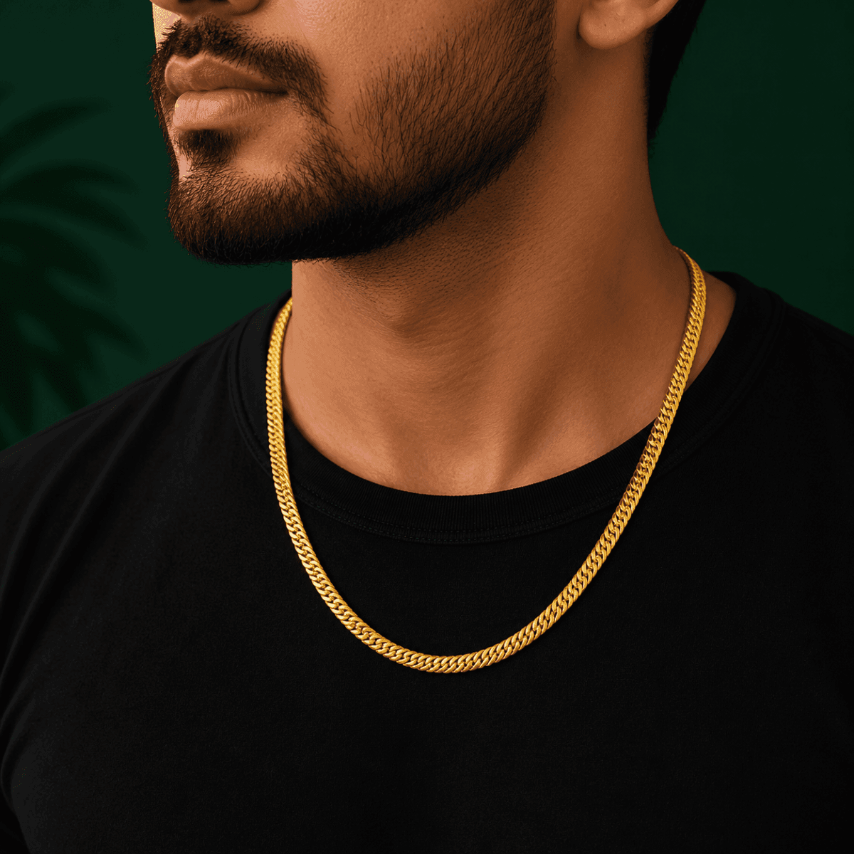 Royal Cuban Gold Plated Chain - view 2