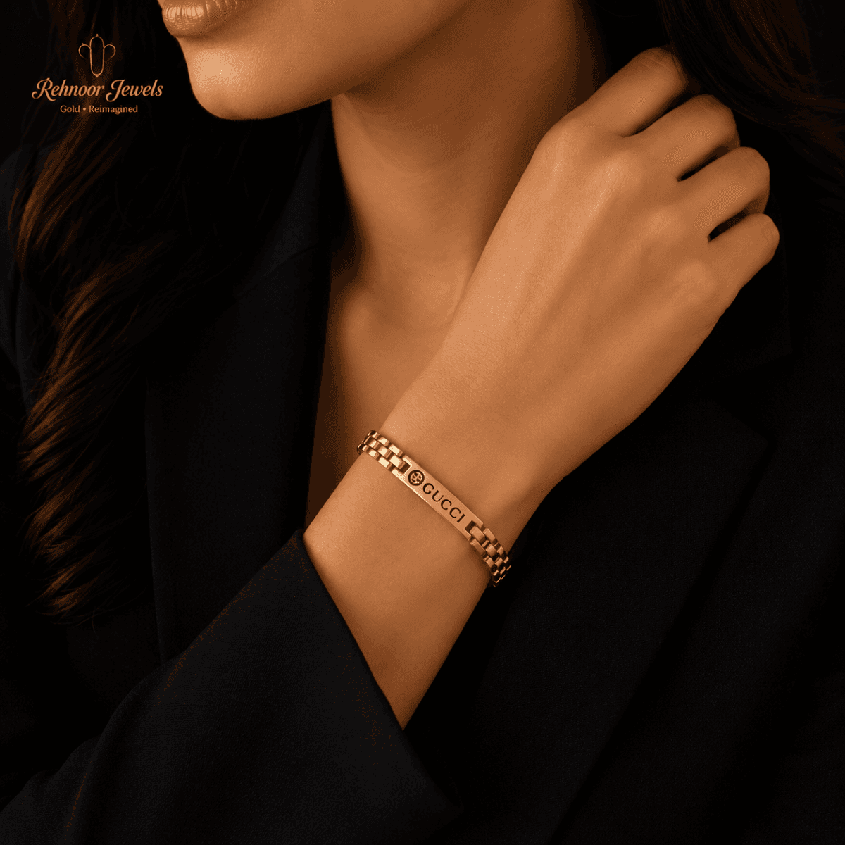 Signature Bar Gold Plated Bracelet - view 2