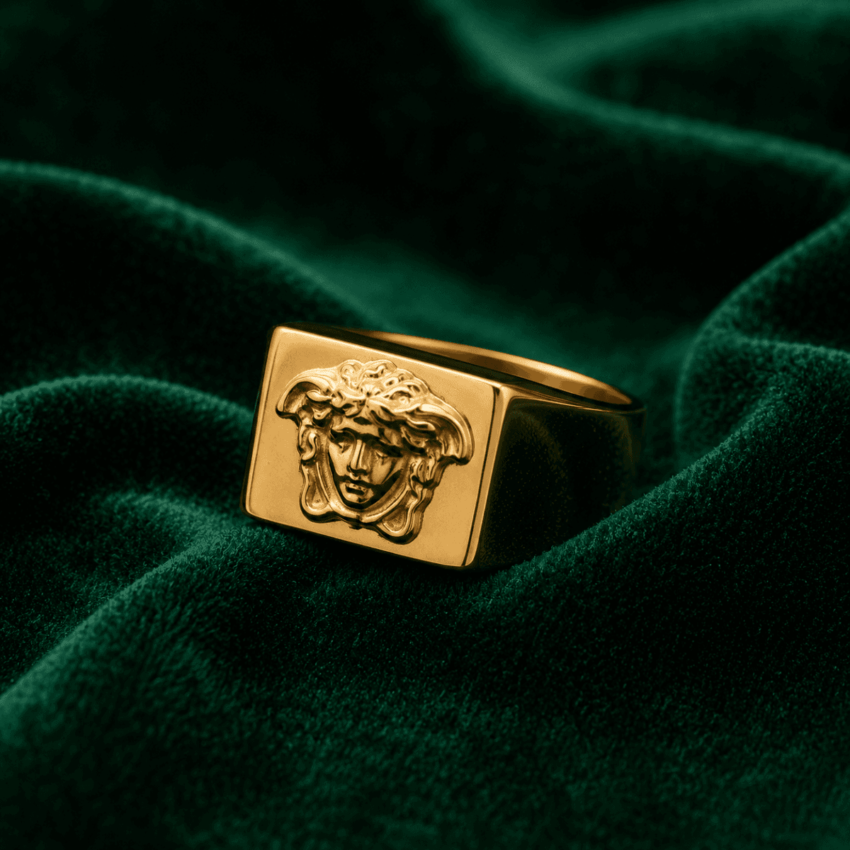 The Medusa Gold Plated Ring - view 2