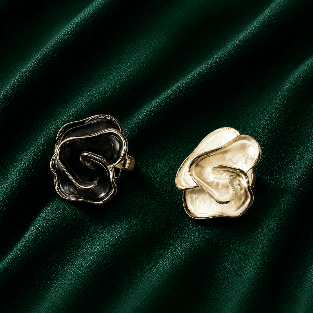 Rosebud Gold Plated Cocktail Ring - view 3