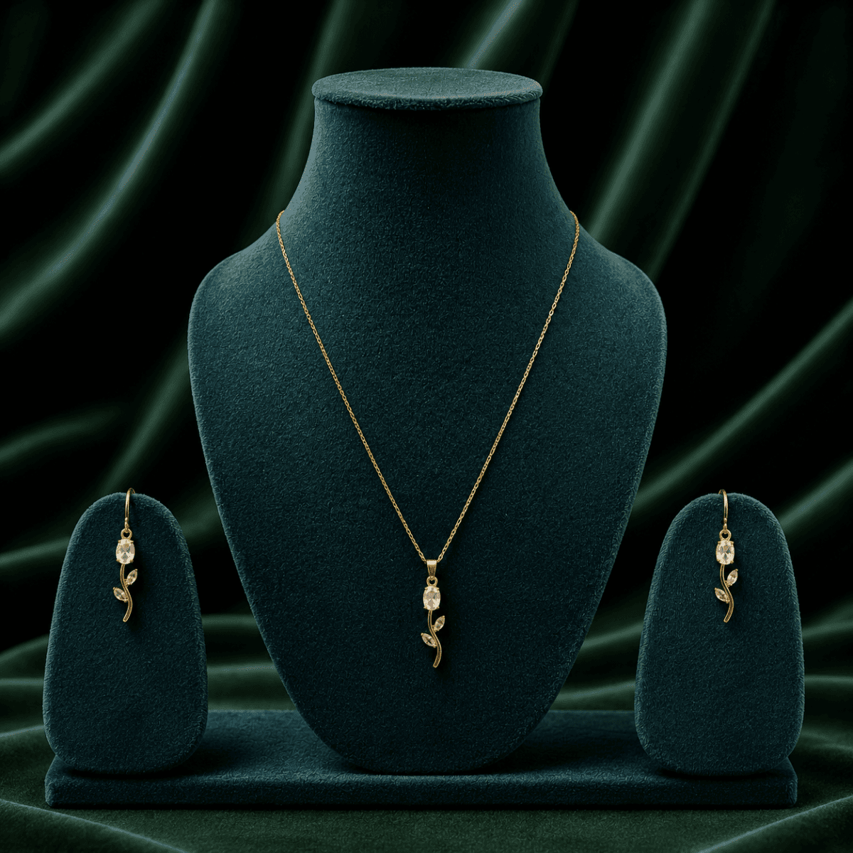 Floret Necklace & Earring Set - view 1
