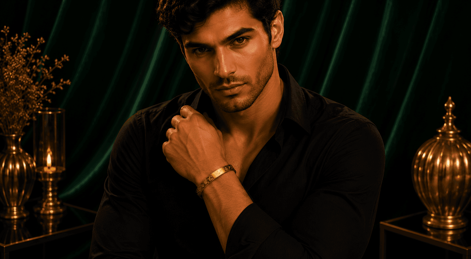 Gold Plated Kada for Men