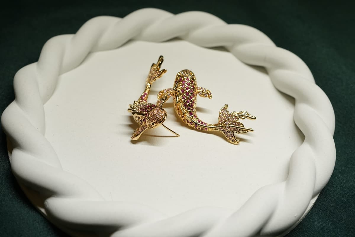 Golden Koi Earrings - view 1