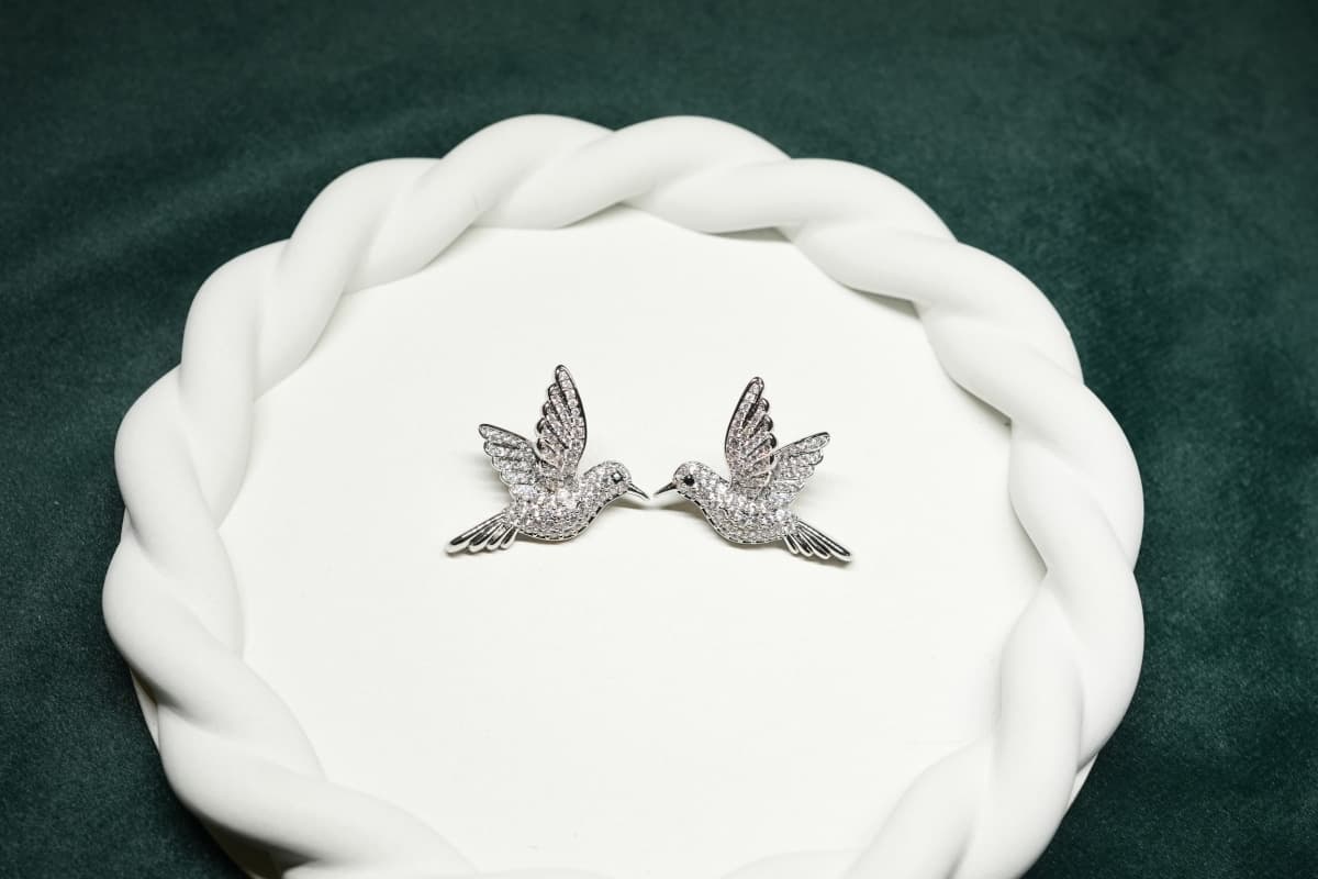 Celestial Hummingbird Studs - view 1