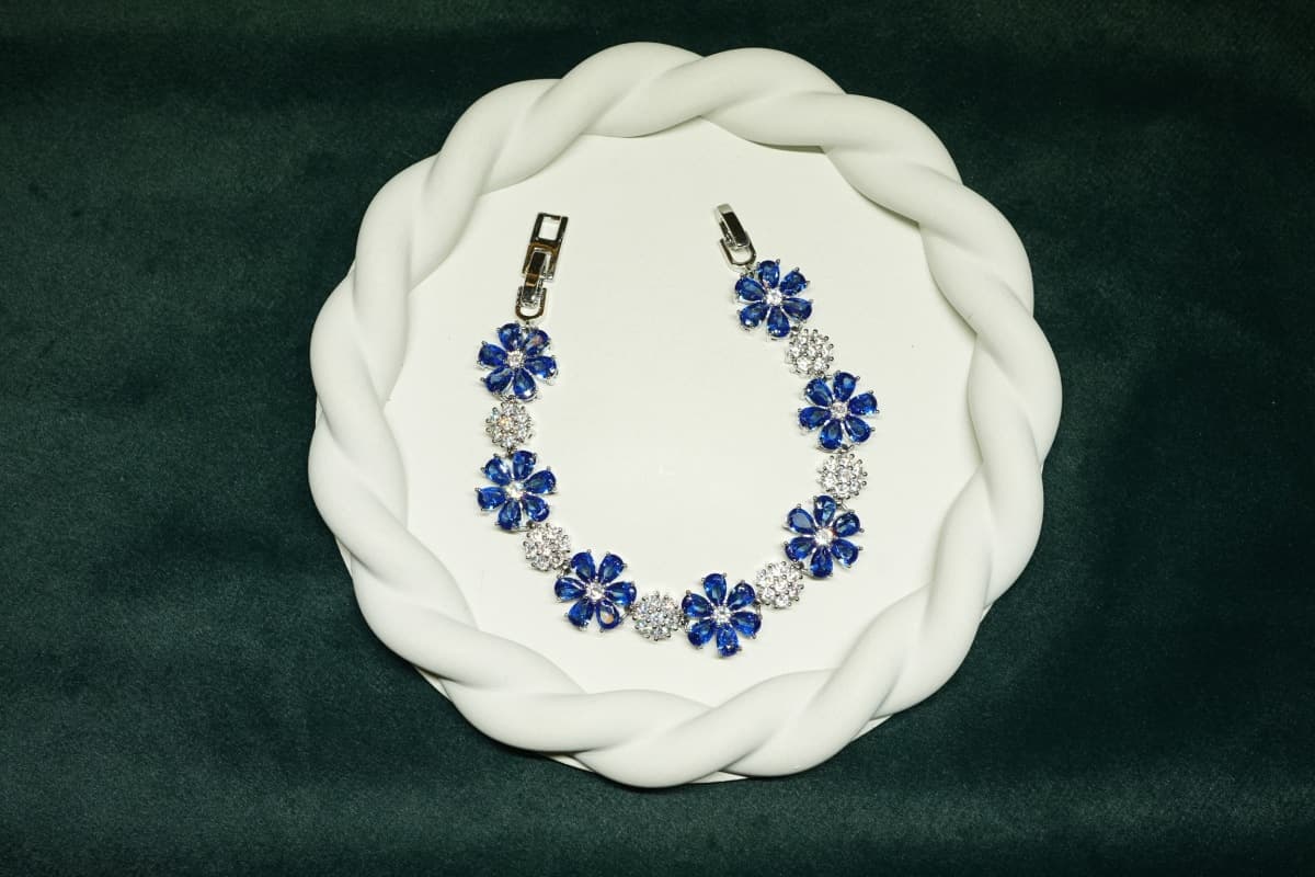 Blossom Elegance Floral Bracelet - view 1